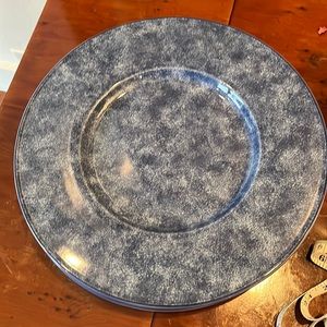Cobalt blue christofle plate chargers
